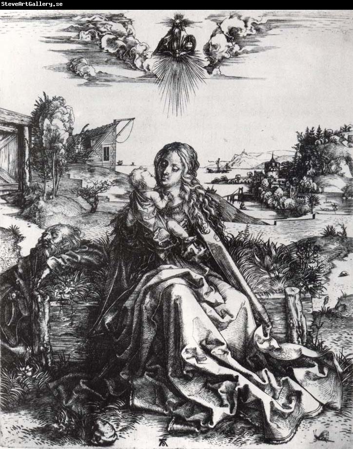 Albrecht Durer The holy family with the dragonfly